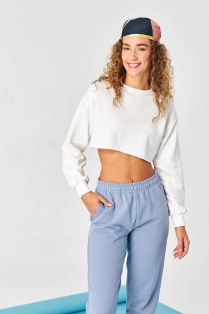 Crew Neck Crop Sweatshirt