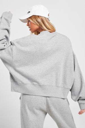 Oversize Cut Grey Women's Sweatshirt