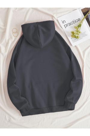 Plain Oversize Hooded Sweatshirt Hoodie