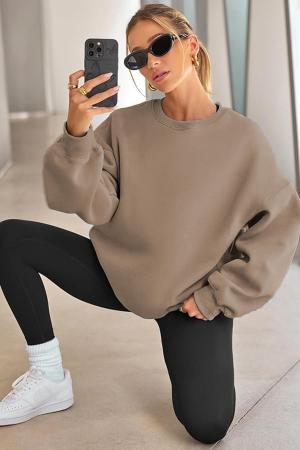 Women's Oversize Sweatshirt BROWN