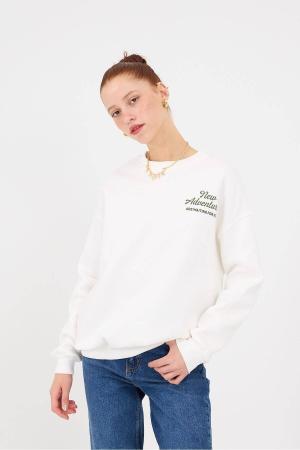 Printed Raised Sweatshirt